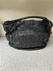 PRADA Nappa Gaufre Antik - Black Hobos Handbag
